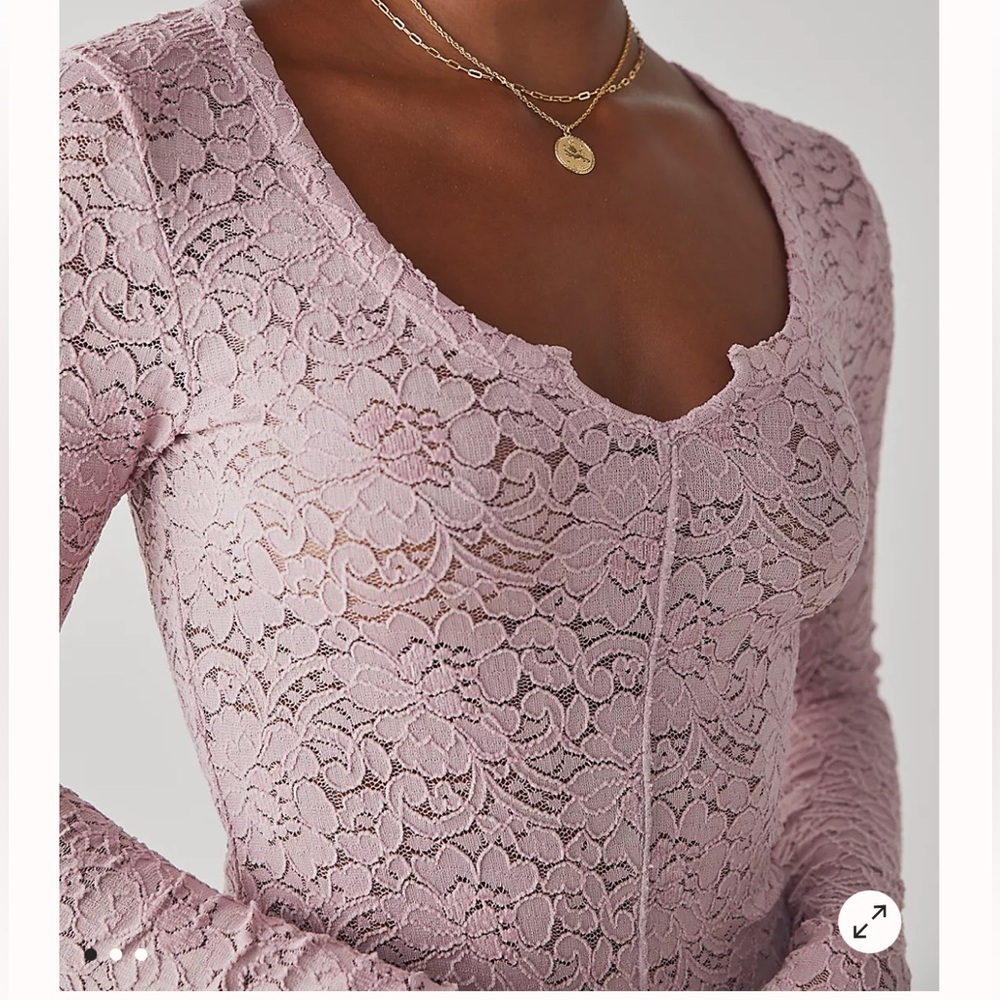 Free People Cloud Ride Notch Long Sleeve